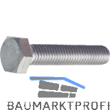 ISO4017 8.8 M10x 10 verzinkt Sechskantschraube ohne Schaft