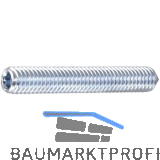 ISO4027 45H M 3x 3 verzinkt Gewindestift mit Spitze Innensechskant (DIN914)