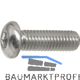 ~ISO7380 08.8 M 8x 10 Torx 40 verzinkt Linsenschraube
