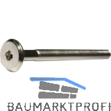 Flachkopfschraube M6x 80 G�te 4.8 verzinkt mit ISK SW 4