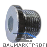 DIN908 5.8 M12x1.5 verzinkt Verschlussschraube zylindrisches, metr. Feingewinde