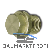 DIN910 G 3/4" A Messing blank Verschlussschraube mit Rohrgewinde