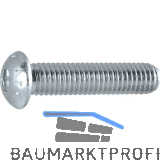 ISO7380-1 010.9 M10x45 verzinkt Linsenschraube mit Innensechskant