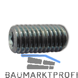 ISO4029/DIN916 45H M 3x 6 blank Gewindestift mit Ringschneide und Innensechskt.