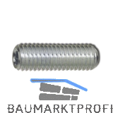 ISO4029/DIN916 45H M10x 25 verzinkt Gewindestift mit Ringschneide und ISK