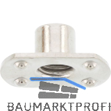 4-Punkt Anschwei�mutter M 6 Edelstahl A2