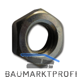 DIN936/17H M10x 1 blank flache Feingewinde-Sechskantmutter