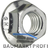 DIN6923/ 8 M 6 verzinkt Sechskantmutter mit Flansch