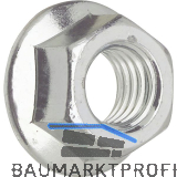 Sechskant-Ripp-Mutter Kl.10 M16 zinklamellenbeschichtet