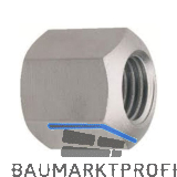 DIN6330B/10 M14 verzinkt Sechskantmutter 1.5 d