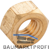 ISO4032 M 8 Messing blank Sechskantmutter