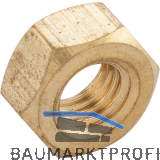 ISO4032 M12 Messing blank Sechskantmutter