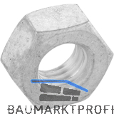 ISO4032 M12 Aluminium blank Sechskantmutter