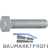 ISO4017 10.9 M 8x 45 Zinklamellen besch. Sechskantschraube ohne Schaft