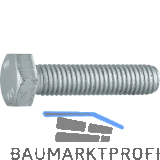 ISO4017 10.9 M12x 30 Zinklamellen besch. Sechskantschraube ohne Schaft