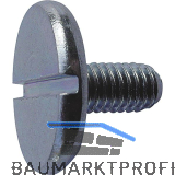 DIN921 M 4x 12 verzinkt Flachkopfschraube mit Schlitz und gro�em Kopf