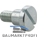 DIN923 4.8/5.8 M 6x20 verzinkt Flachrundschraube mit Schlitz und Ansatz