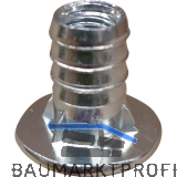 Einschlagmuffen M 6x14 Kopf-� 17 verzinkt mit Bund