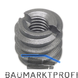 RAMPA Einschraubmuffe TYP B M 6x 12/AD:12 Edelstahl 1.4305 mit Schlitz