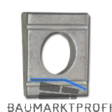 DIN434 M10 blank Scheibe f�r U-Tr�ger Neigung 8 %