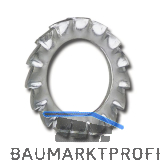 DIN6798A M 6 verzinkt F�cherscheibe aussengezahnt