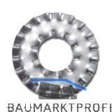 DIN6798A M16 verzinkt F�cherscheibe DD doppelte Zahnung