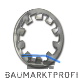 DIN6797I M 6 verzinkt Zahnscheibe innengezahnt