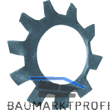 DIN6797V M 6 Zahnscheibe versenkt, verzinkt