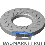 TECKENTRUP Sperrkantscheibe NSK-L - M10 Stahl - Stahl Zinklamelle