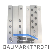 PITZL Schwerlast HVP 120x300x20 mm Aluminium eloxiert