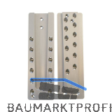 PITZL Schwerlast HVP 120x400x20 mm Aluminium eloxiert