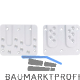 PITZL Doppel HVP 120x100x12 mm Aluminium eloxiert