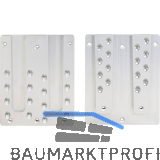 PITZL Doppel HVP 240x300x20 mm Aluminium eloxiert