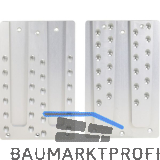 PITZL Doppel HVP 240x400x20 mm Aluminium eloxiert