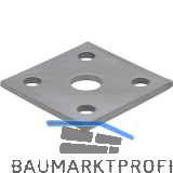 PITZL 5-Lochplatte f�r Gewinde M20 80x80x5 ZiNiP beschichtet