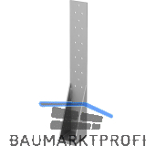 GH Zuganker HT10 50x370x3,0mm Bohrung 18 - Stahl verzinkt-blau