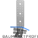 GH Winkelverbinder Langloch KR / 285x88x65x3,0mm - Stahl fvz Greenline