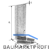 SIMPSON Winkelverbinder AJ 80416 / 164x84x80mm feuerverzinkt
