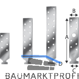SIMPSON Profilanker PROFA 198-B feuerverzinkt mit Bewertung f�r Profil 2815