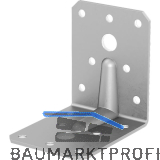 GH Winkelverbinder 55/ 70S mit Steg / 70x55x70x2- Edelstahl A4