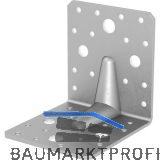 GH Winkelverbinder 90/100S mit Steg / 105x90x105x3 - Edelstahl A4