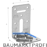 SIMPSON Winkelverbinder ADR 6090L / 90x60x60mm feuerverzinkt