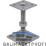 PITZL Pfostentr�ger Typ 11009.0181 ZiNiP m. Gewindestange verschwei�ter Mutter