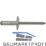 GESIPA Poly Grip Mehrbereichsniet Grossflachkopf 4.8x10/16 Alu mit Edelstahldorn