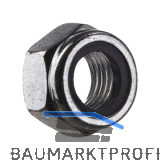 DIN985/10 M12x1.25 verzinkt Feingewinde-Sicherungsmutter niedrige Form