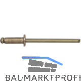 Spenglerniete ISO16582 Flachrundkopf 3.2x 8 Kupfer mit Bronzedorn