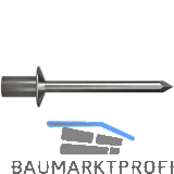 ISO16585 Gesipa Dichtniete Flachrundkopf 4.8x12 Edelstahl mit Edelstahldorn