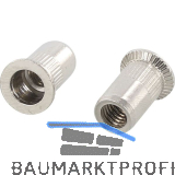 Blindnietmutter Senkkopf ger�ndelt Rundschaft offen M 5x13.5 Edelstahl