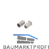 Mikromutter ger�ndelt, unterkopfverzahnt Rundschaft offen M10x19.5 Edelstahl