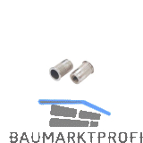 Mikromutter ger�ndelt, unterkopfverzahnt Rundschaft offen M12x24.0 Edelstahl